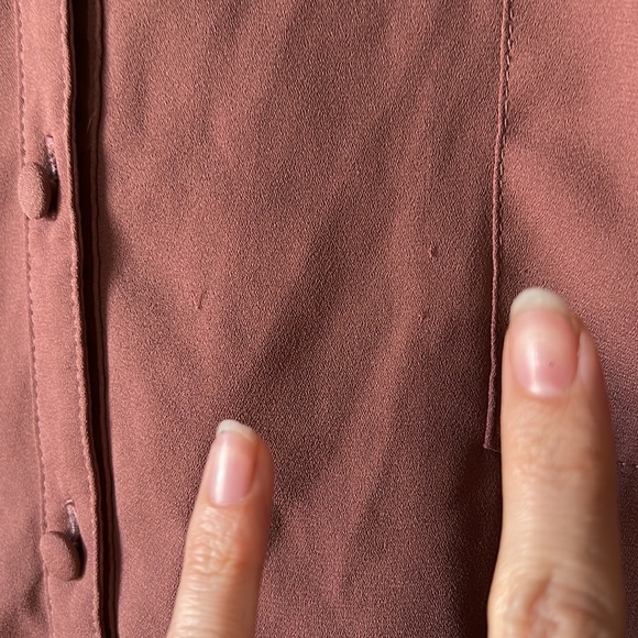 Torrid Mauve Flowy Blouse - Picture 6 of 7